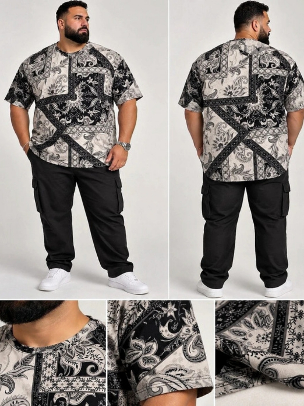 Alvajo Men's Short Sleeve T Shitt - 4XL (Gits Like 4XL Tall)